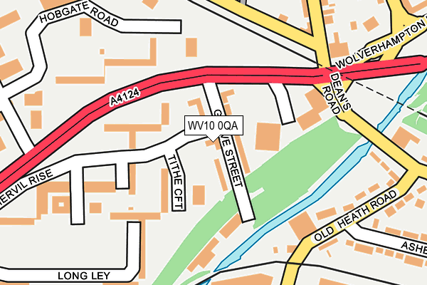 WV10 0QA map - OS OpenMap – Local (Ordnance Survey)