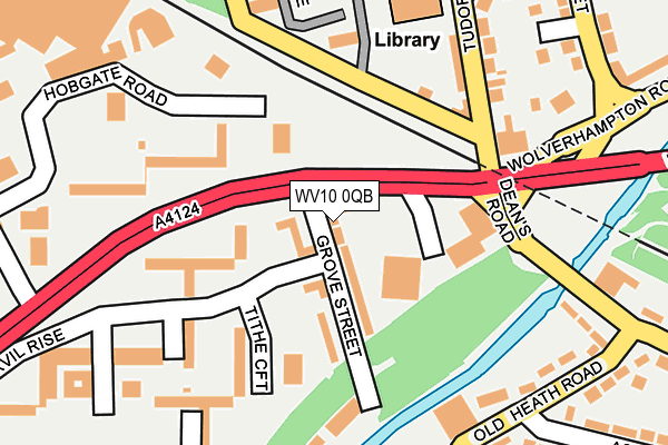 WV10 0QB map - OS OpenMap – Local (Ordnance Survey)