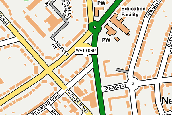 WV10 0RP map - OS OpenMap – Local (Ordnance Survey)