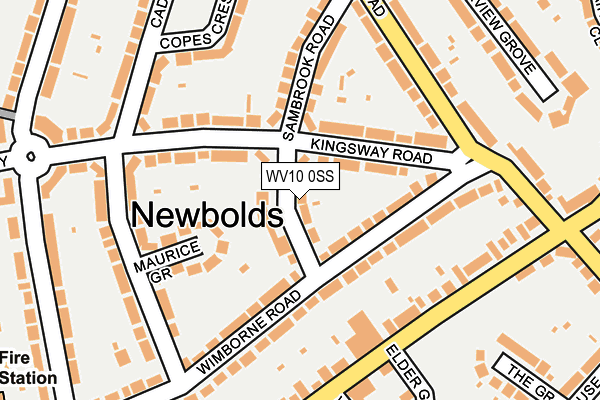 WV10 0SS map - OS OpenMap – Local (Ordnance Survey)