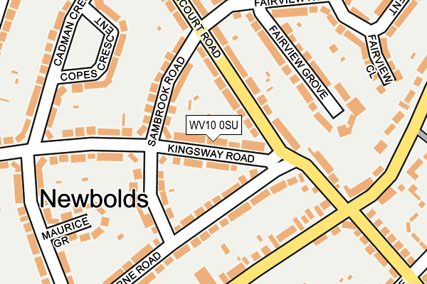 WV10 0SU map - OS OpenMap – Local (Ordnance Survey)