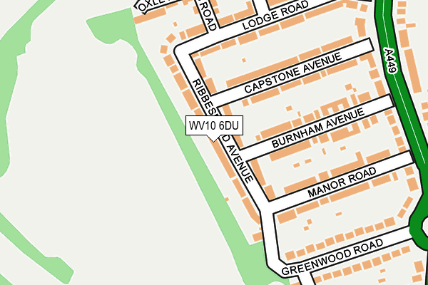 WV10 6DU map - OS OpenMap – Local (Ordnance Survey)
