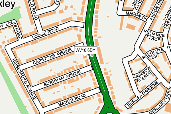 WV10 6DY map - OS OpenMap – Local (Ordnance Survey)