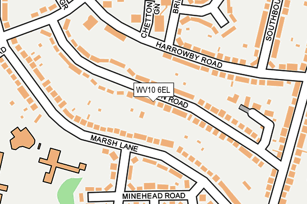 WV10 6EL map - OS OpenMap – Local (Ordnance Survey)