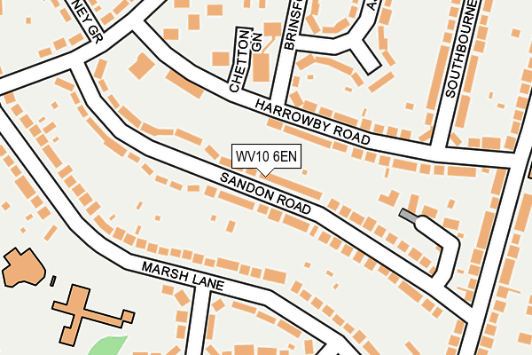 WV10 6EN map - OS OpenMap – Local (Ordnance Survey)