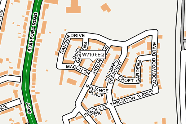 WV10 6EQ map - OS OpenMap – Local (Ordnance Survey)