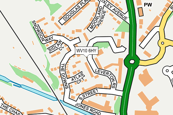 WV10 6HY map - OS OpenMap – Local (Ordnance Survey)
