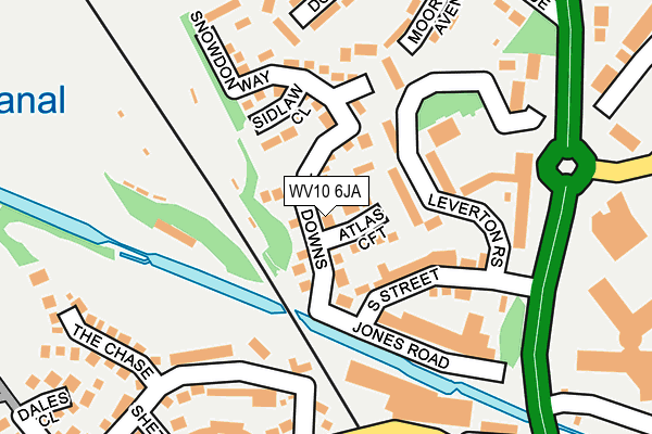 WV10 6JA map - OS OpenMap – Local (Ordnance Survey)