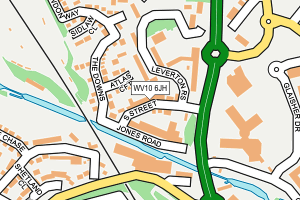 WV10 6JH map - OS OpenMap – Local (Ordnance Survey)