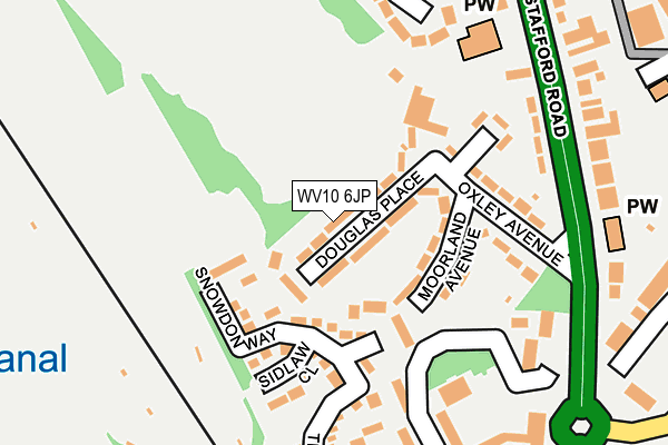 WV10 6JP map - OS OpenMap – Local (Ordnance Survey)