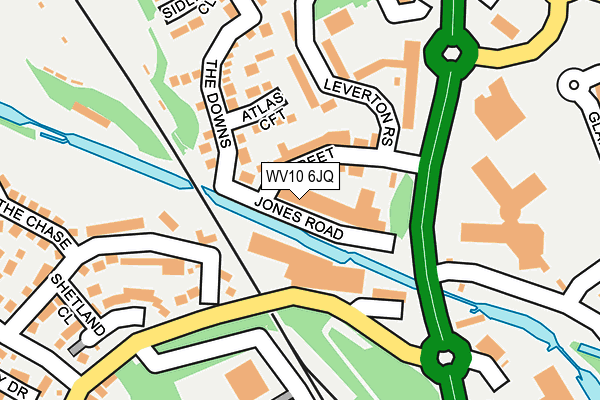 WV10 6JQ map - OS OpenMap – Local (Ordnance Survey)