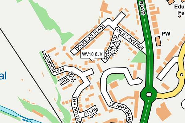 WV10 6JX map - OS OpenMap – Local (Ordnance Survey)