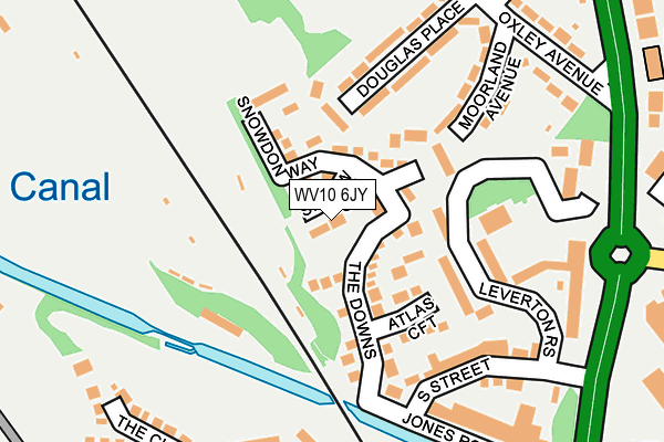 WV10 6JY map - OS OpenMap – Local (Ordnance Survey)