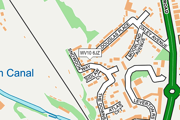 WV10 6JZ map - OS OpenMap – Local (Ordnance Survey)
