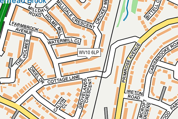 WV10 6LP map - OS OpenMap – Local (Ordnance Survey)