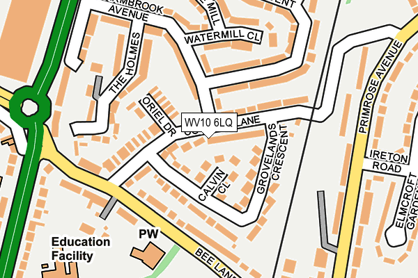 WV10 6LQ map - OS OpenMap – Local (Ordnance Survey)