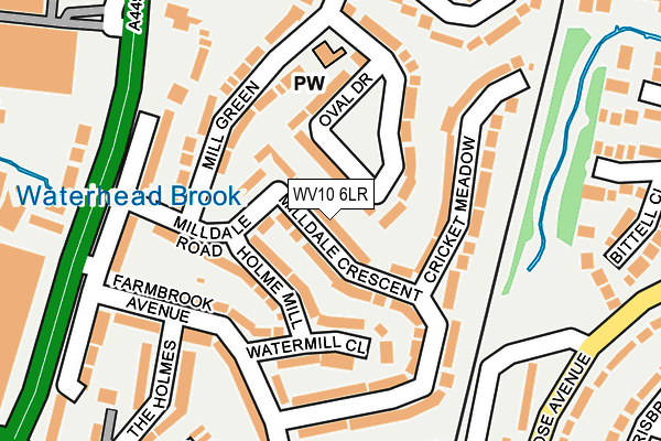 WV10 6LR map - OS OpenMap – Local (Ordnance Survey)