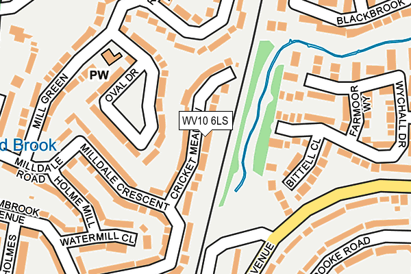 WV10 6LS map - OS OpenMap – Local (Ordnance Survey)