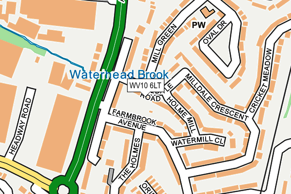 WV10 6LT map - OS OpenMap – Local (Ordnance Survey)
