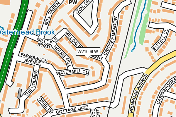 WV10 6LW map - OS OpenMap – Local (Ordnance Survey)