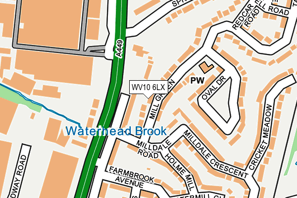 WV10 6LX map - OS OpenMap – Local (Ordnance Survey)