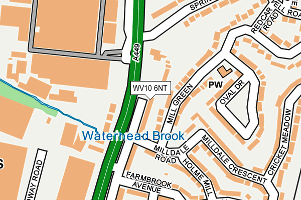 WV10 6NT map - OS OpenMap – Local (Ordnance Survey)