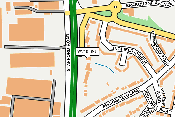 WV10 6NU map - OS OpenMap – Local (Ordnance Survey)