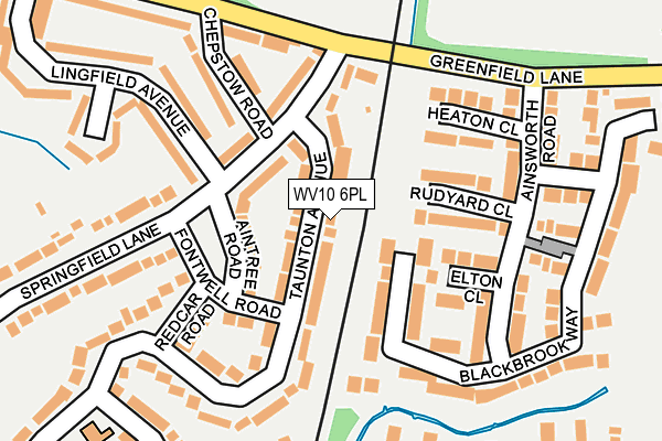 WV10 6PL map - OS OpenMap – Local (Ordnance Survey)