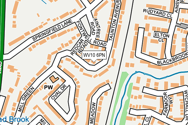 WV10 6PN map - OS OpenMap – Local (Ordnance Survey)