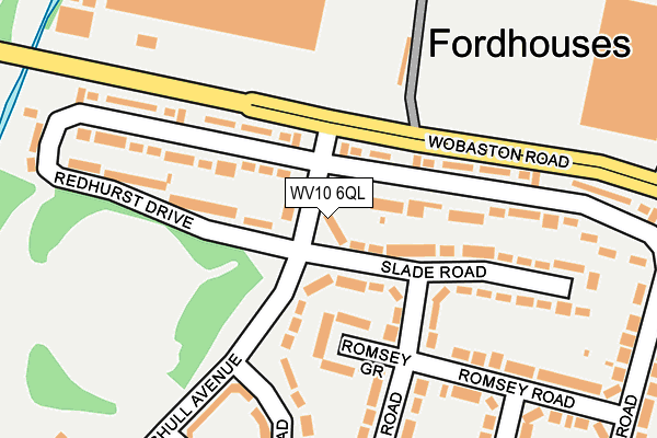 WV10 6QL map - OS OpenMap – Local (Ordnance Survey)