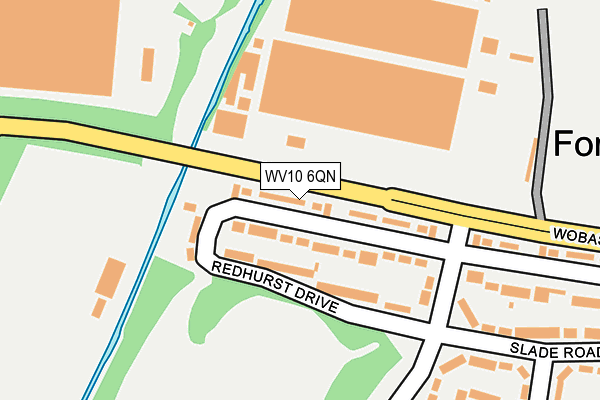 WV10 6QN map - OS OpenMap – Local (Ordnance Survey)