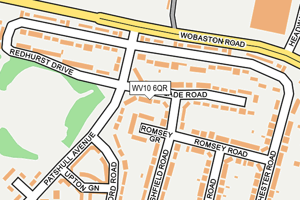 WV10 6QR map - OS OpenMap – Local (Ordnance Survey)
