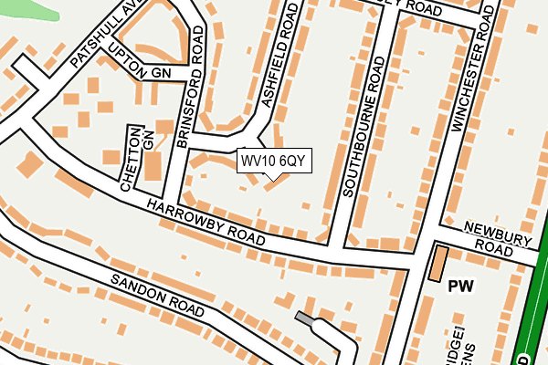 WV10 6QY map - OS OpenMap – Local (Ordnance Survey)