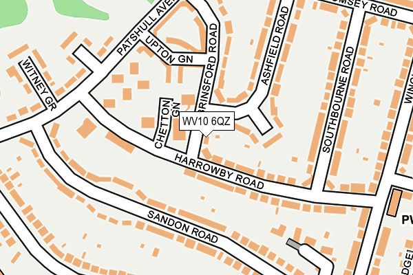 WV10 6QZ map - OS OpenMap – Local (Ordnance Survey)