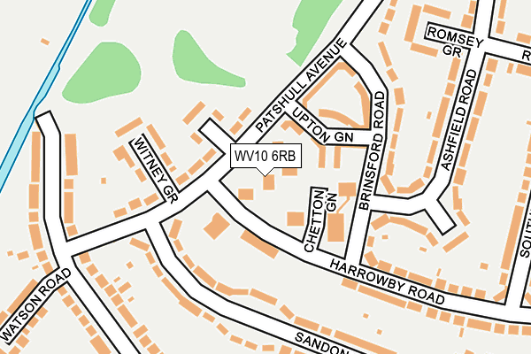 WV10 6RB map - OS OpenMap – Local (Ordnance Survey)