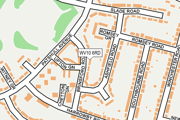 WV10 6RD map - OS OpenMap – Local (Ordnance Survey)