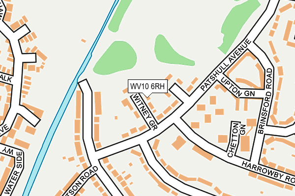 WV10 6RH map - OS OpenMap – Local (Ordnance Survey)