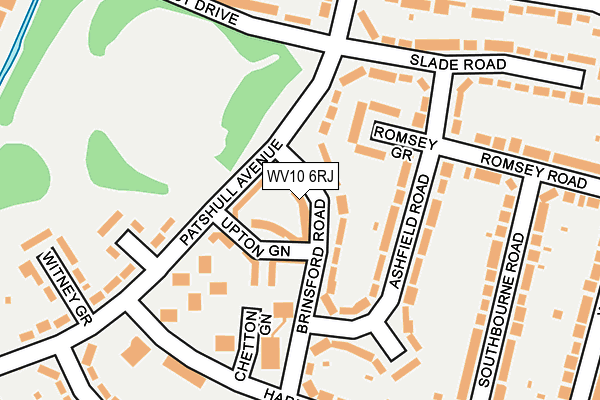 WV10 6RJ map - OS OpenMap – Local (Ordnance Survey)