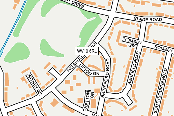 WV10 6RL map - OS OpenMap – Local (Ordnance Survey)