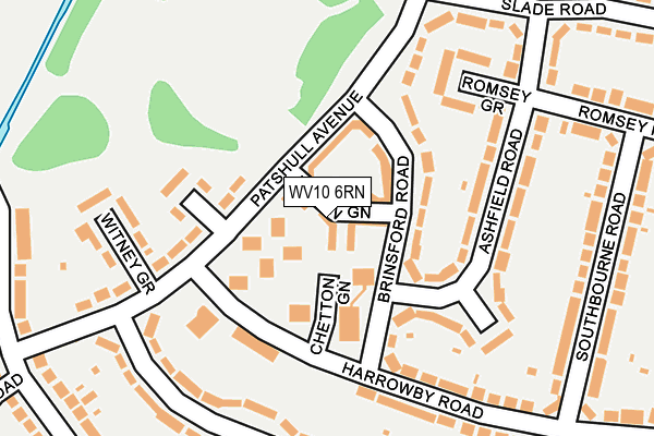 WV10 6RN map - OS OpenMap – Local (Ordnance Survey)