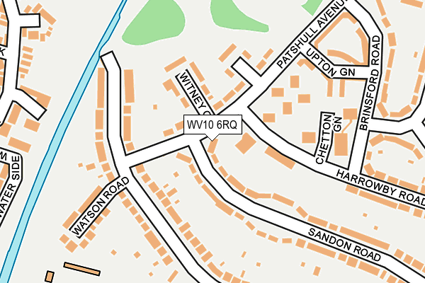 WV10 6RQ map - OS OpenMap – Local (Ordnance Survey)