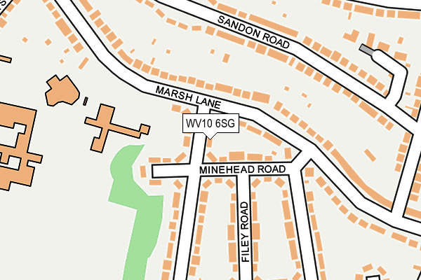 WV10 6SG map - OS OpenMap – Local (Ordnance Survey)