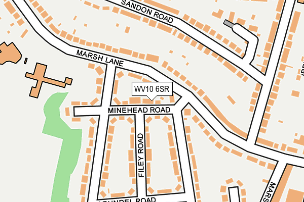 WV10 6SR map - OS OpenMap – Local (Ordnance Survey)