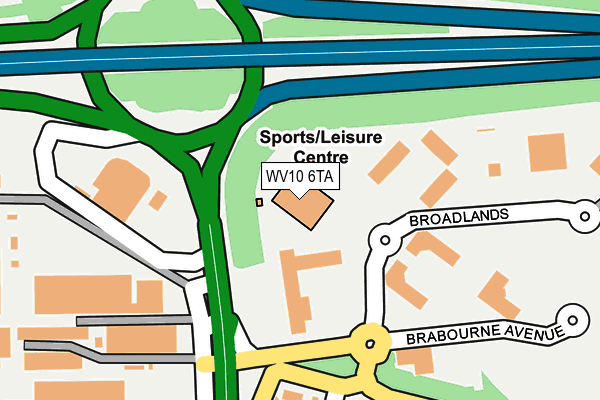 WV10 6TA map - OS OpenMap – Local (Ordnance Survey)