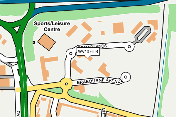 WV10 6TB map - OS OpenMap – Local (Ordnance Survey)