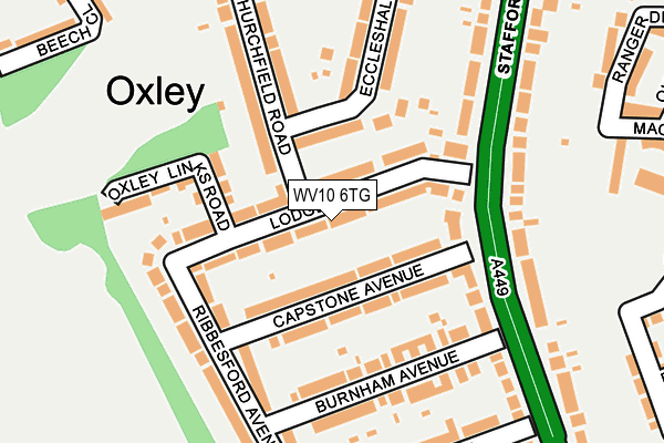 WV10 6TG map - OS OpenMap – Local (Ordnance Survey)