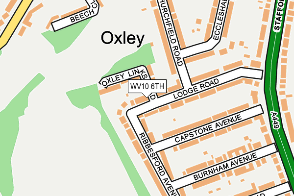 WV10 6TH map - OS OpenMap – Local (Ordnance Survey)