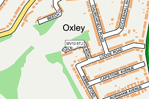 WV10 6TJ map - OS OpenMap – Local (Ordnance Survey)