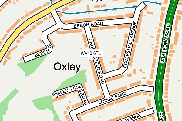 WV10 6TL map - OS OpenMap – Local (Ordnance Survey)