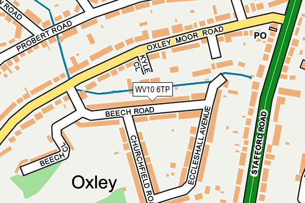 WV10 6TP map - OS OpenMap – Local (Ordnance Survey)